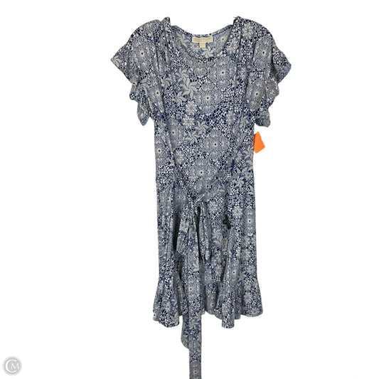 Dress Casual Midi By Michael By Michael Kors In Blue, Size: L