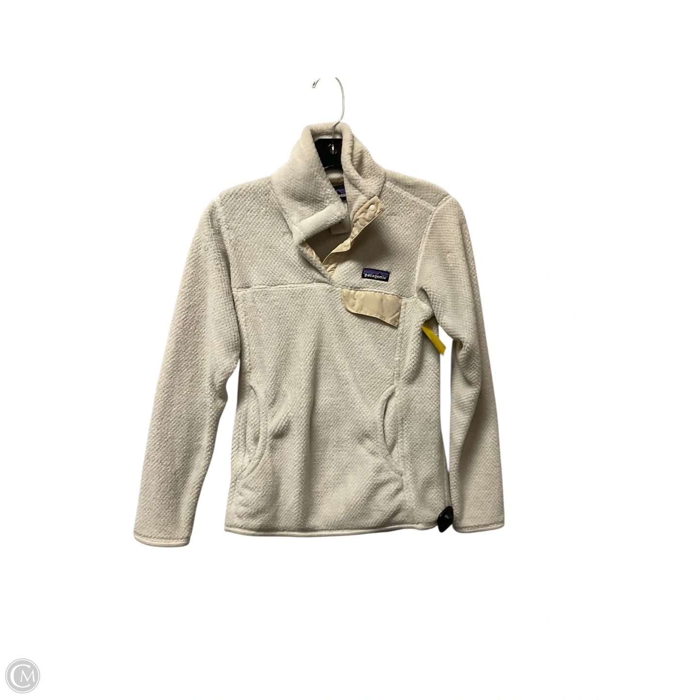 Jacket Fleece By Patagonia In Cream, Size: Xs