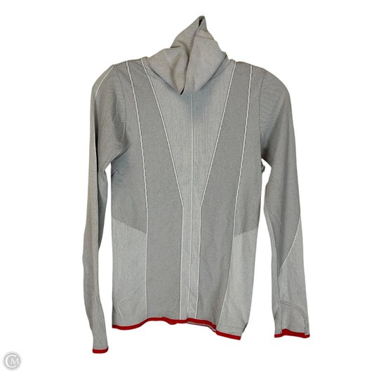 Athletic Top Long Sleeve Collar By Athleta In Grey, Size: Xs