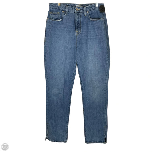 Jeans Straight By Good American In Blue Denim, Size: 8