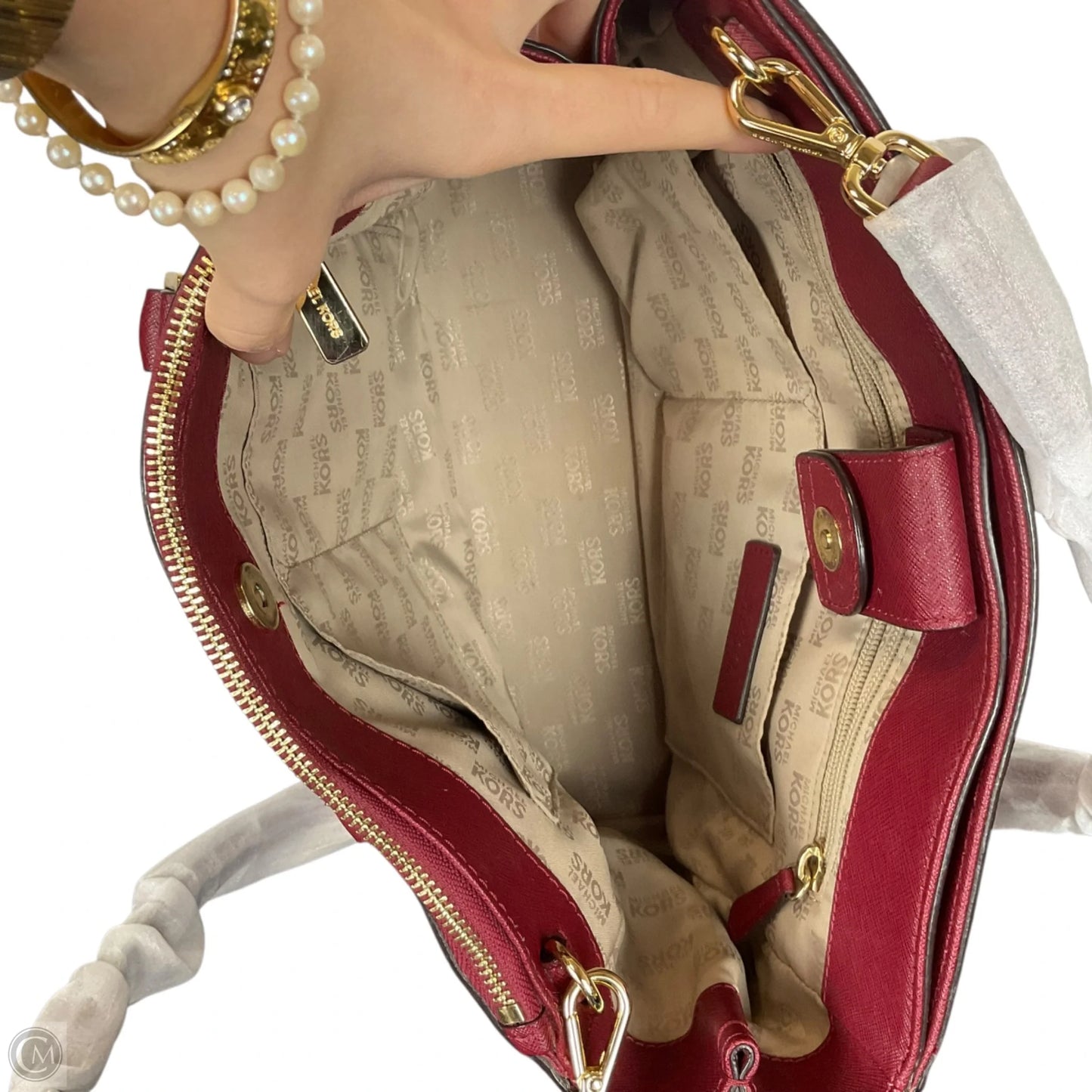 Crossbody Designer By Michael Kors, Size: Medium