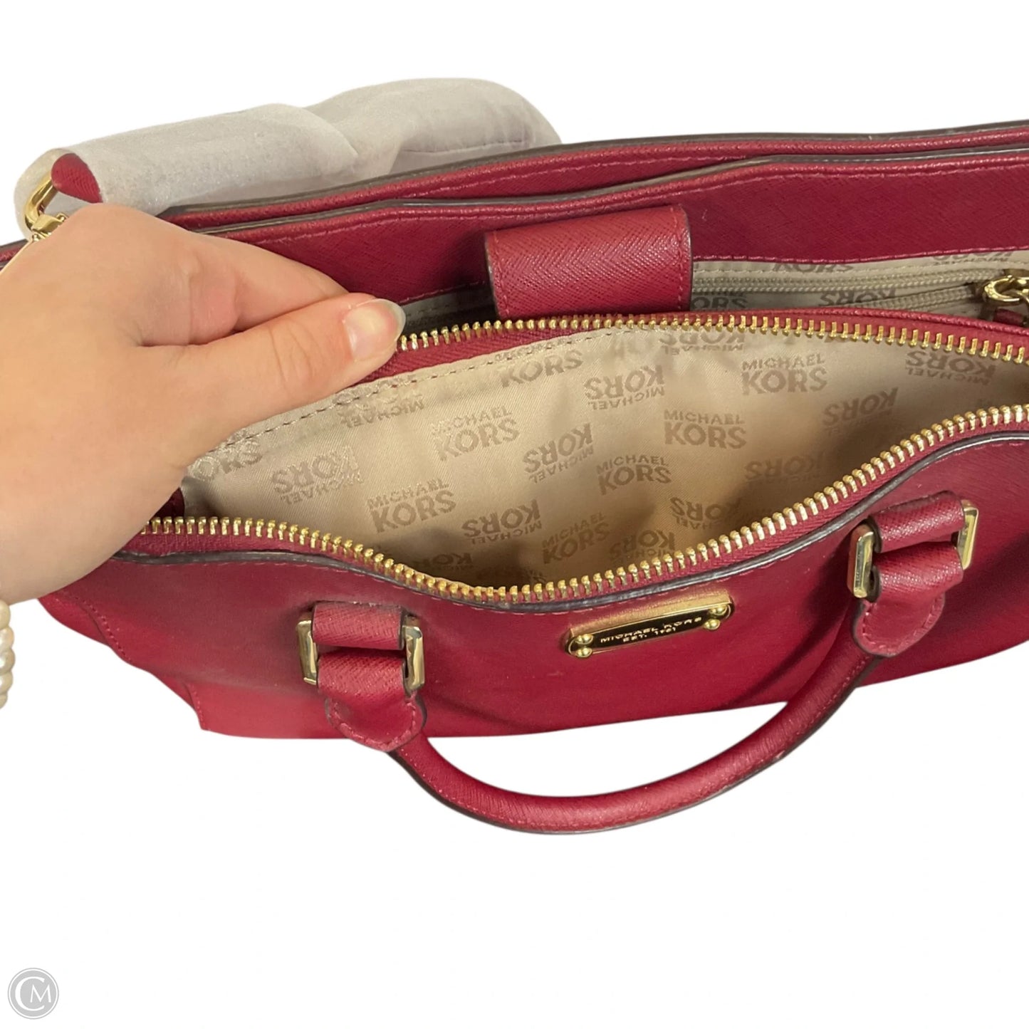 Crossbody Designer By Michael Kors, Size: Medium