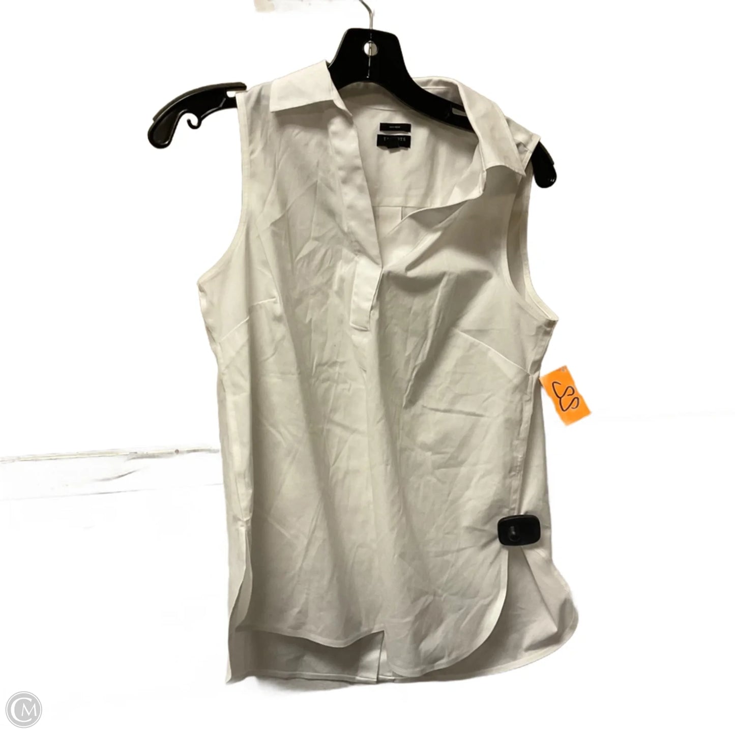 Top Sleeveless Basic By Talbots In White, Size: S