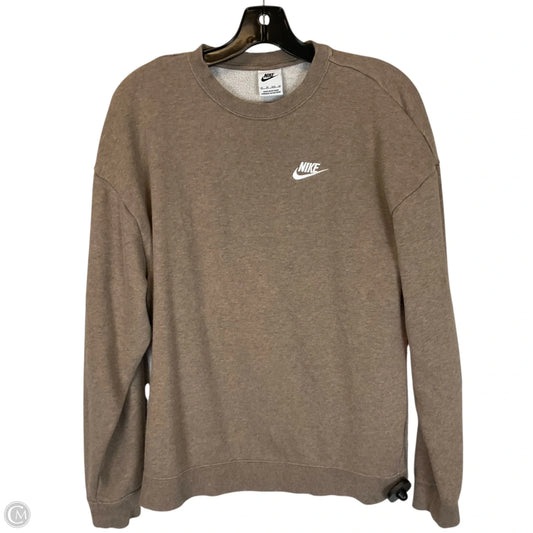 Sweatshirt Crewneck By Nike In Brown, Size: Xs