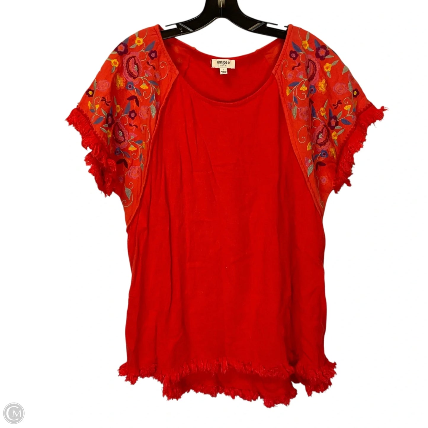 Top Short Sleeve By Umgee In Orange, Size: L