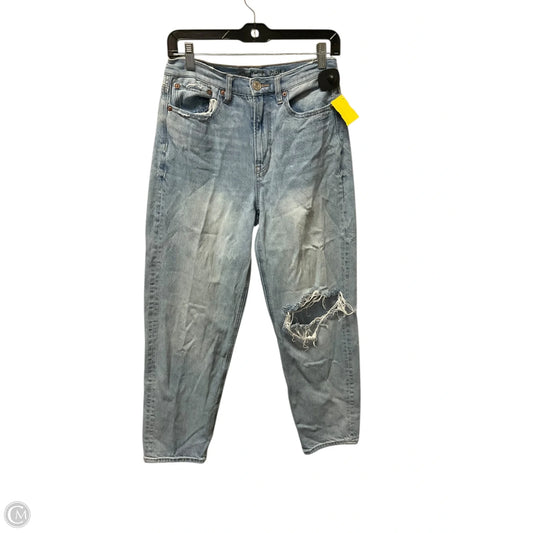 Jeans Boyfriend By American Eagle In Blue Denim, Size: 4