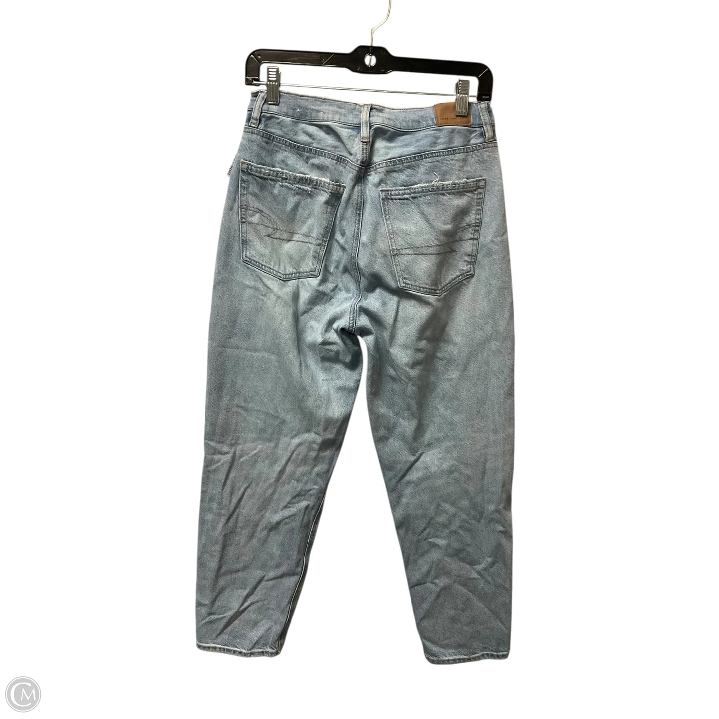 Jeans Boyfriend By American Eagle In Blue Denim, Size: 4