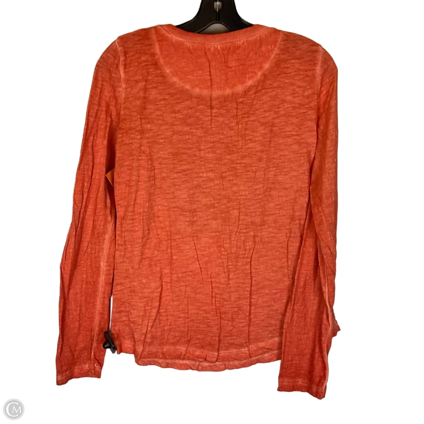 Top Long Sleeve Basic By Free People In Orange, Size: M