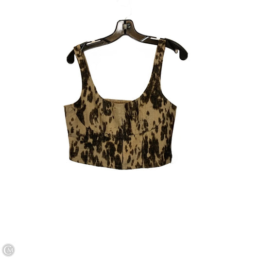 Top Sleeveless Basic By Banana Republic In Animal Print, Size: 6