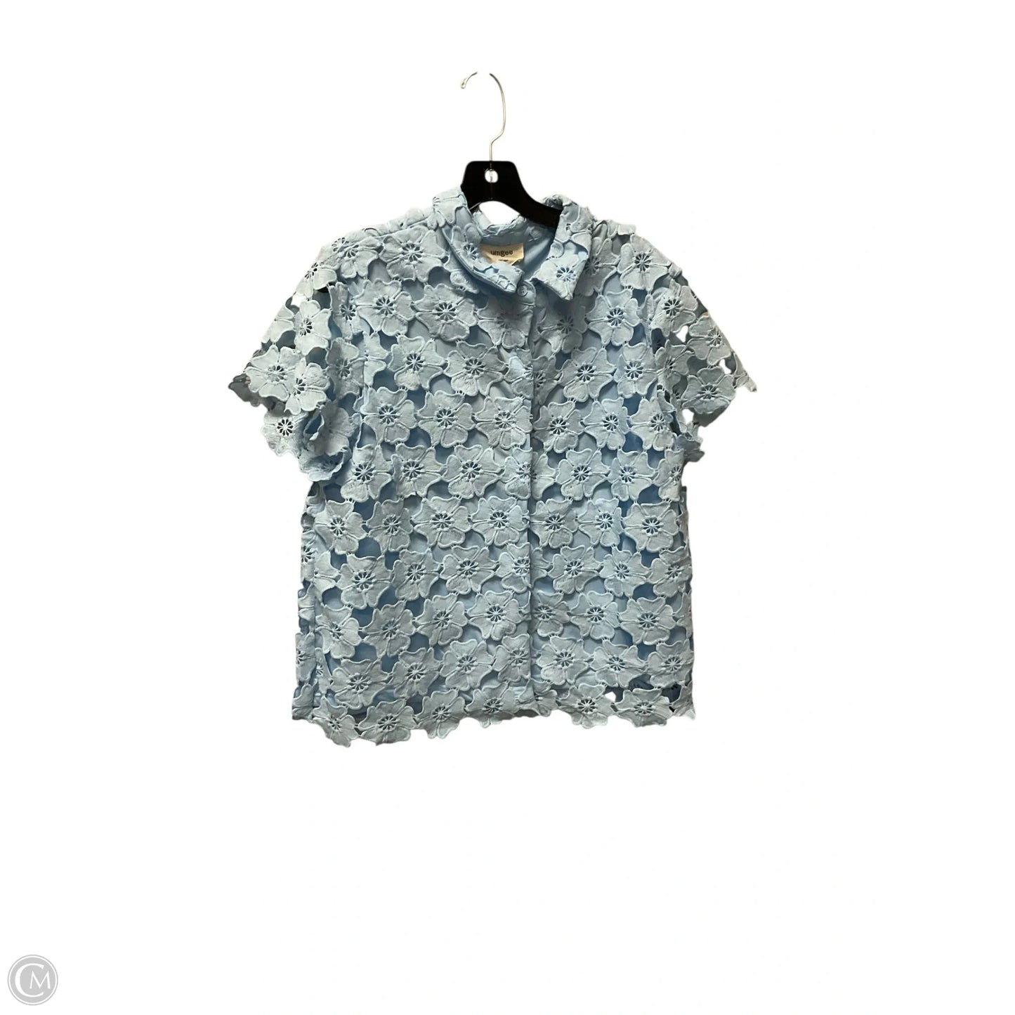 Top Short Sleeve Basic By Umgee In Blue, Size: L