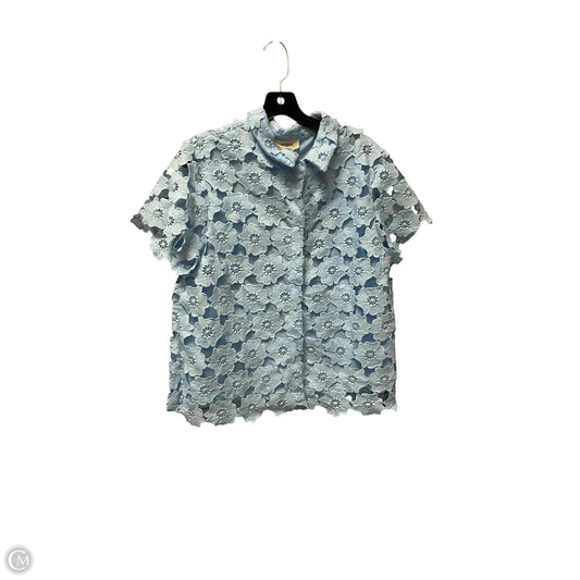 Top Short Sleeve Basic By Umgee In Blue, Size: L