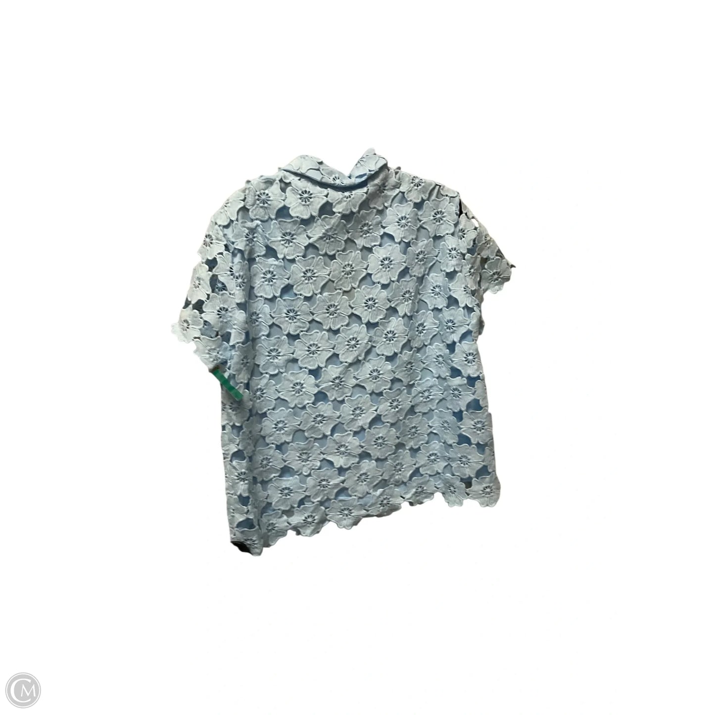 Top Short Sleeve Basic By Umgee In Blue, Size: L