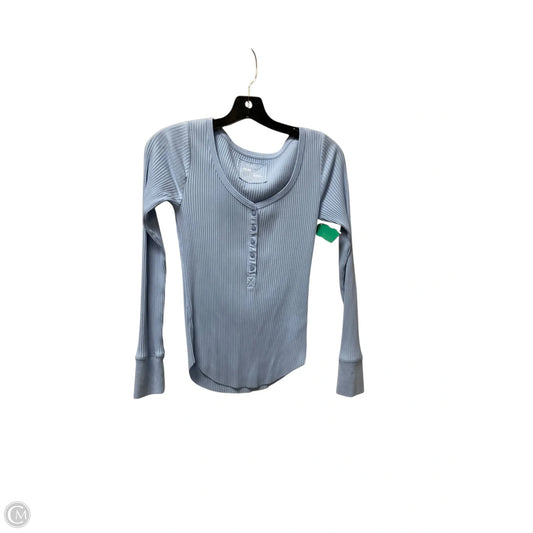 Top Long Sleeve Basic By Aerie In Blue, Size: S
