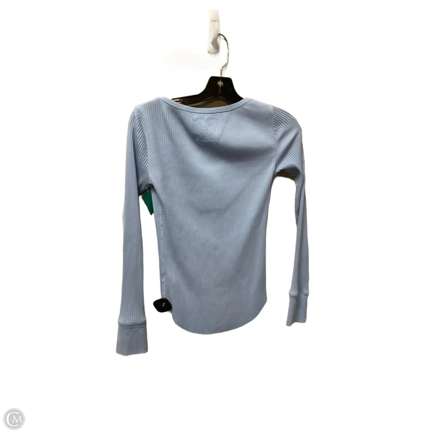 Top Long Sleeve Basic By Aerie In Blue, Size: S