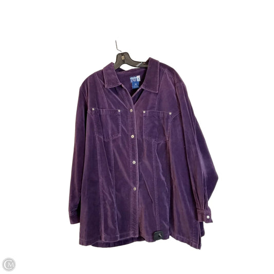 Jacket Other By Clothes Mentor In Purple, Size: Xxl