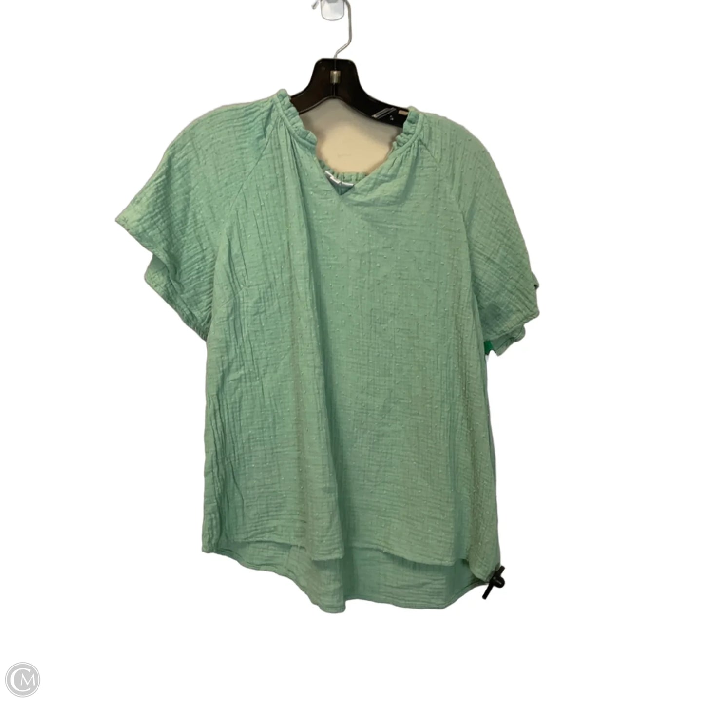Top Short Sleeve Basic By Kim Rogers In Green, Size: M