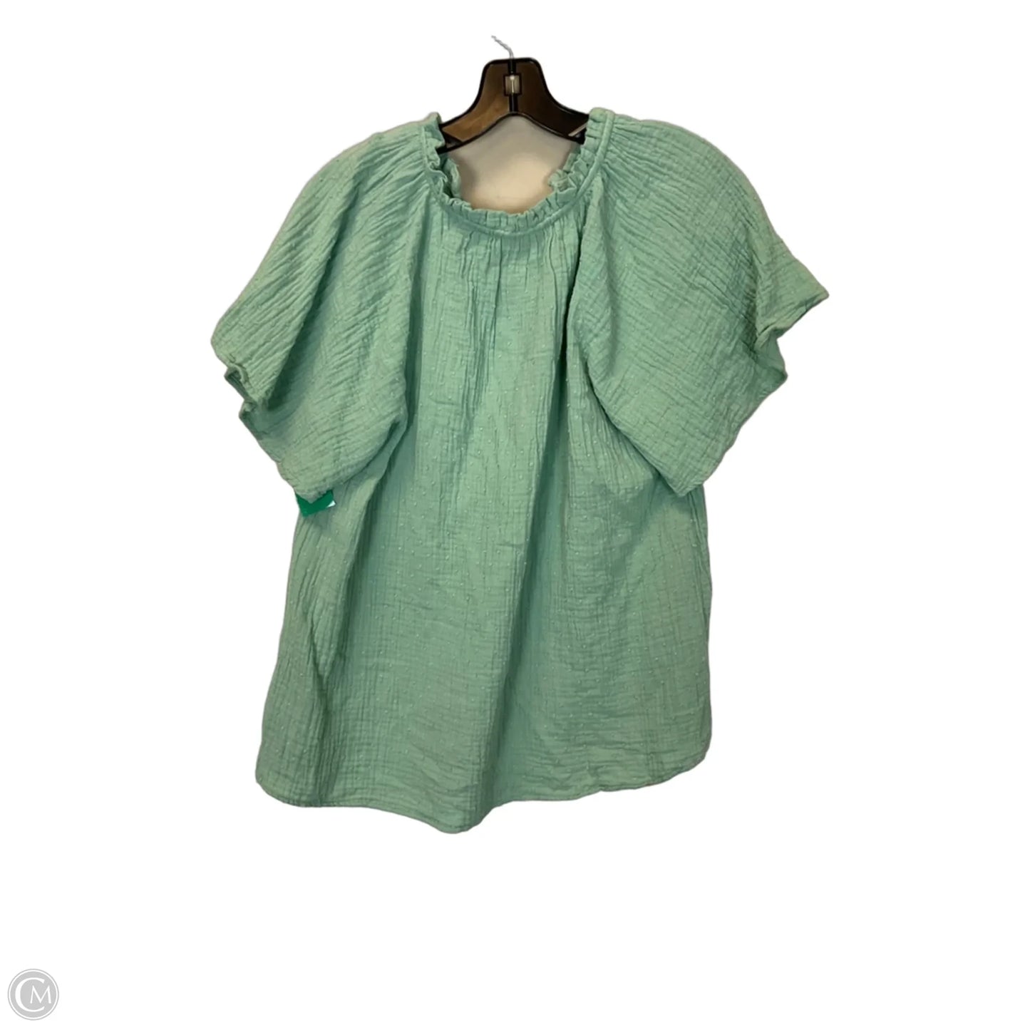 Top Short Sleeve Basic By Kim Rogers In Green, Size: M