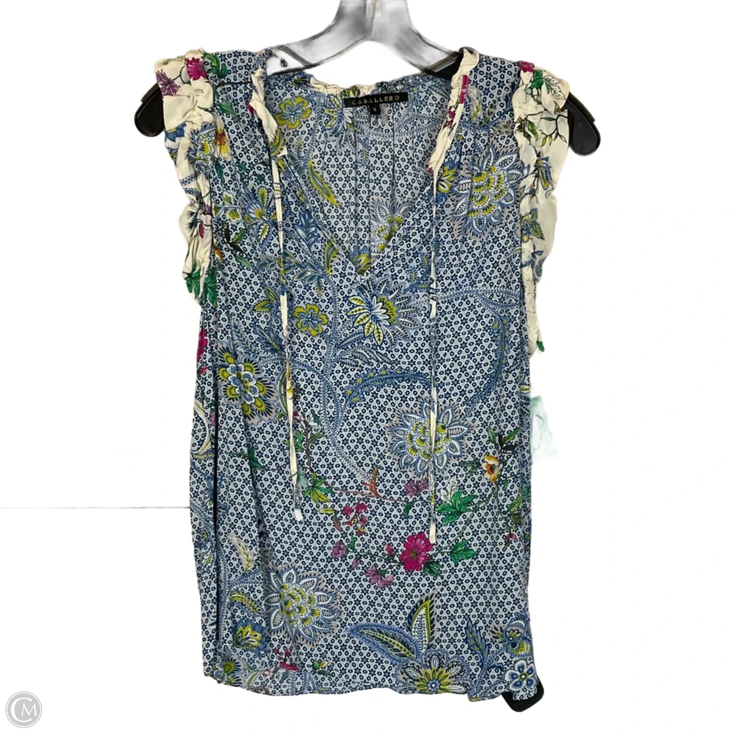 Top Sleeveless Basic By Caballero In Blue, Size: S