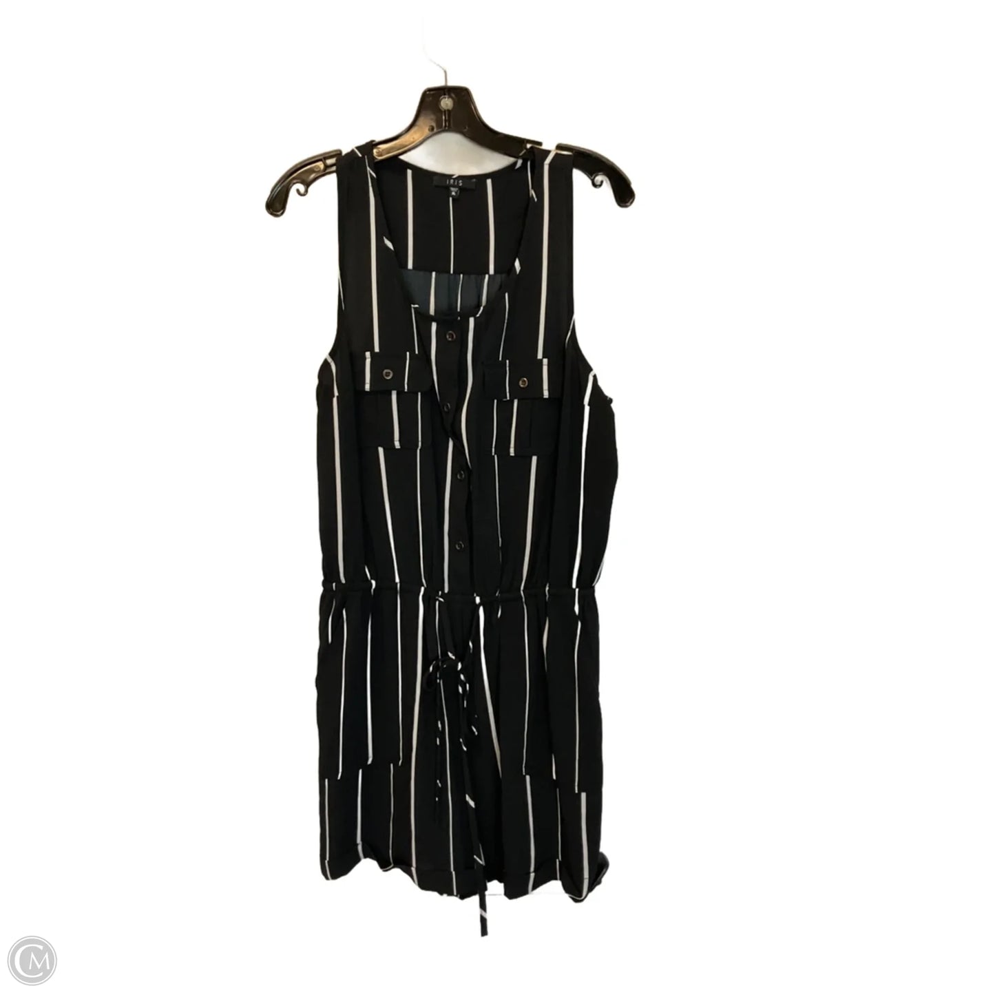 Romper By Iris In Black, Size: Xl