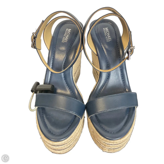 Shoes Designer By Michael Kors In Blue, Size: 8.5