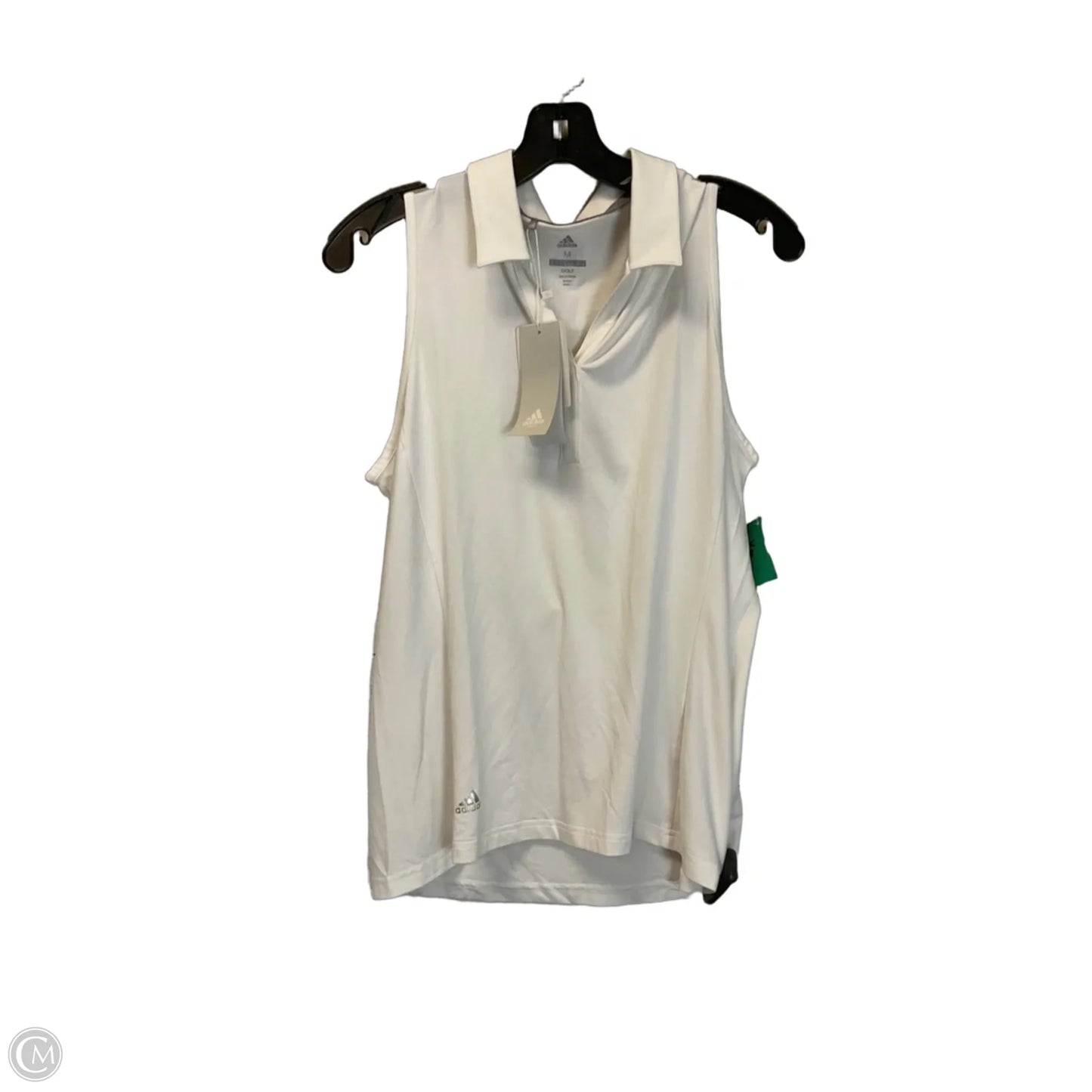 Top Sleeveless Basic By Adidas In White, Size: M