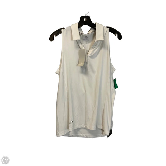 Top Sleeveless Basic By Adidas In White, Size: M