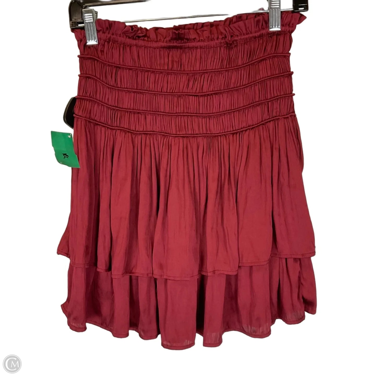 Skirt Mini & Short By Current Air In Red, Size: M