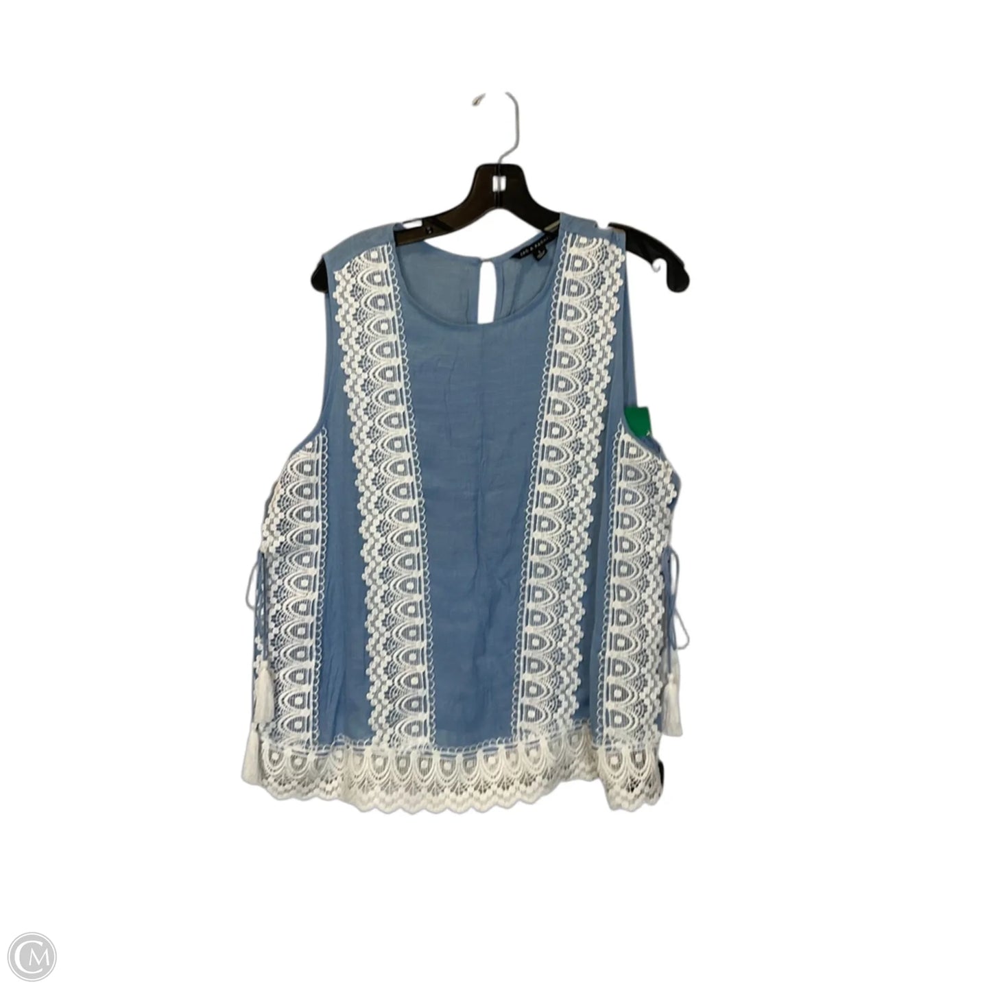 Top Sleeveless Basic By Zac And Rachel In Blue, Size: L