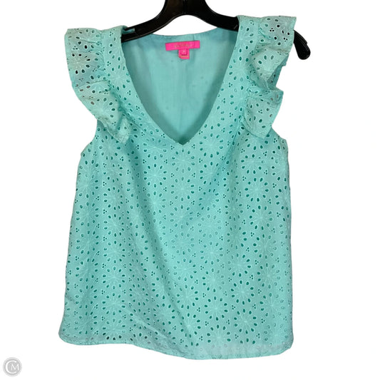 Top Sleeveless Designer By Lilly Pulitzer In Blue, Size: S