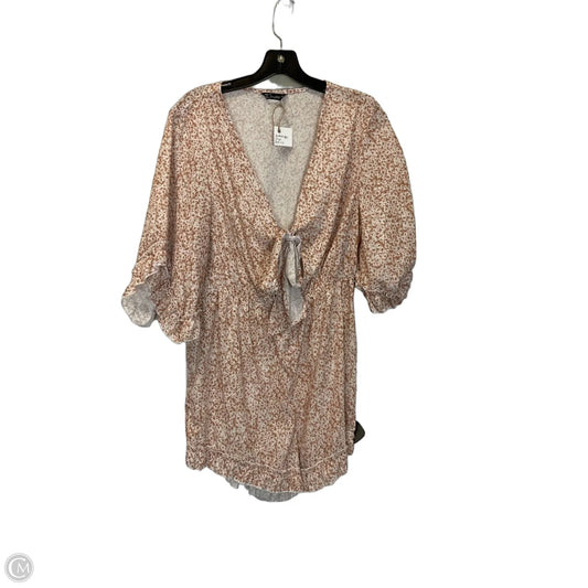 Romper By Simplee In Tan, Size: L