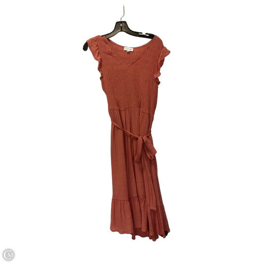 Dress Casual Maxi By Luxology In Pink, Size: L