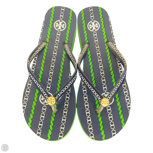 Shoes Designer By Tory Burch In Green, Size: 7