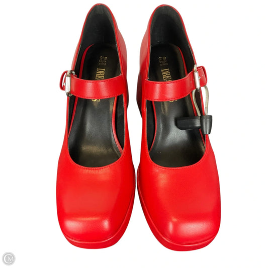 Shoes Heels Block By Dream Pairs In Red, Size: 8.5
