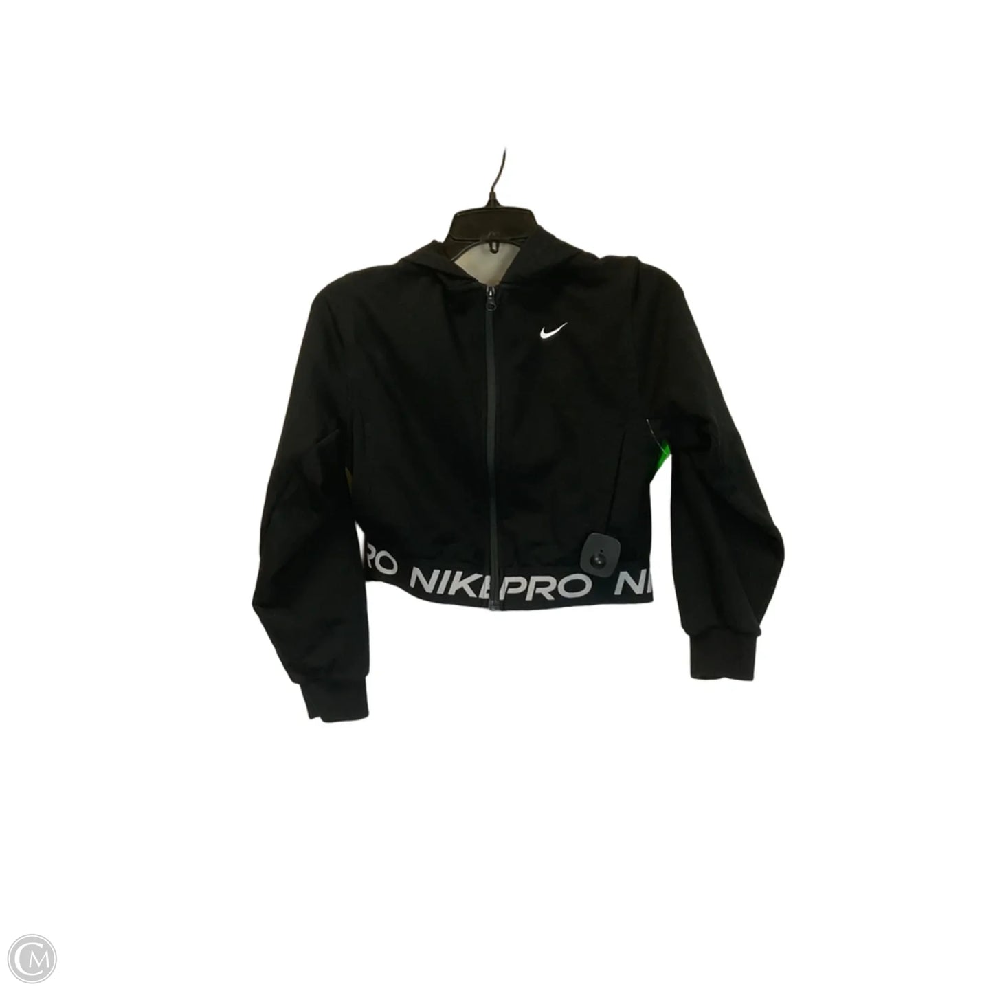 Athletic Jacket By Nike In Black, Size: L
