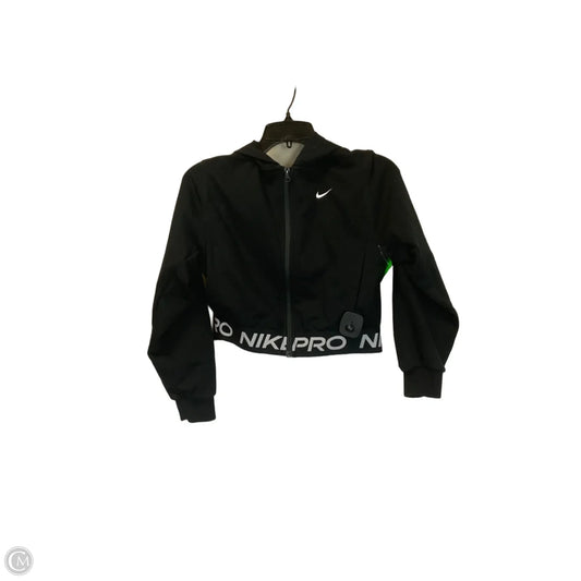 Athletic Jacket By Nike In Black, Size: L
