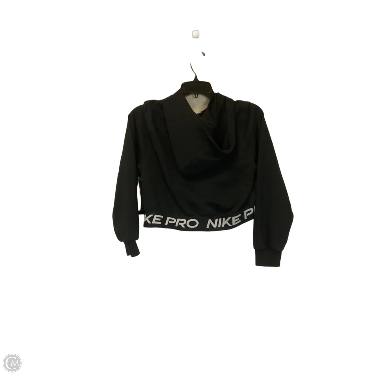 Athletic Jacket By Nike In Black, Size: L