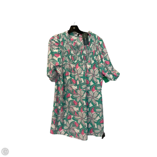 Dress Casual Midi By Michelle Mcdowell In Blue & Pink, Size: S