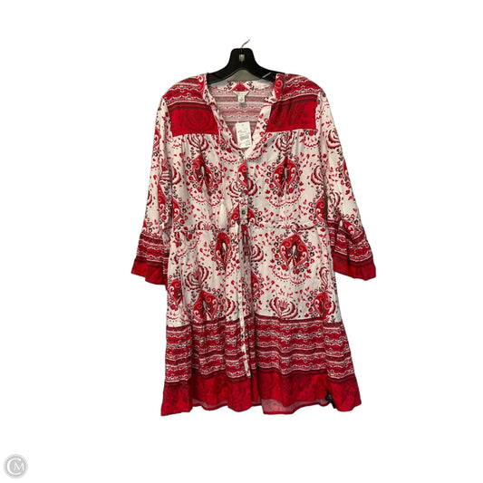 Dress Casual Short By Cato In Red, Size: S