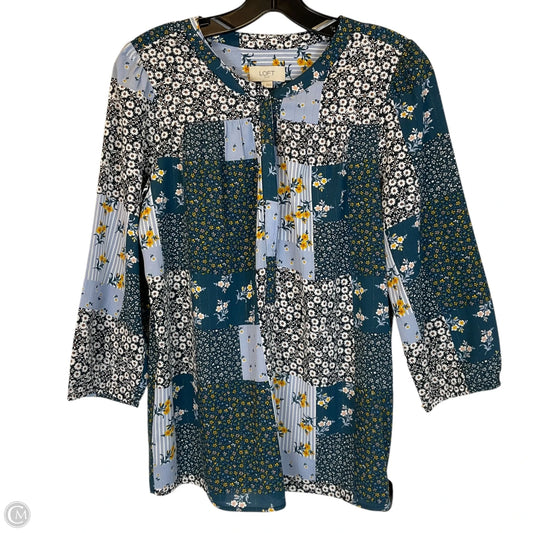 Top Long Sleeve By Loft In Blue, Size: S
