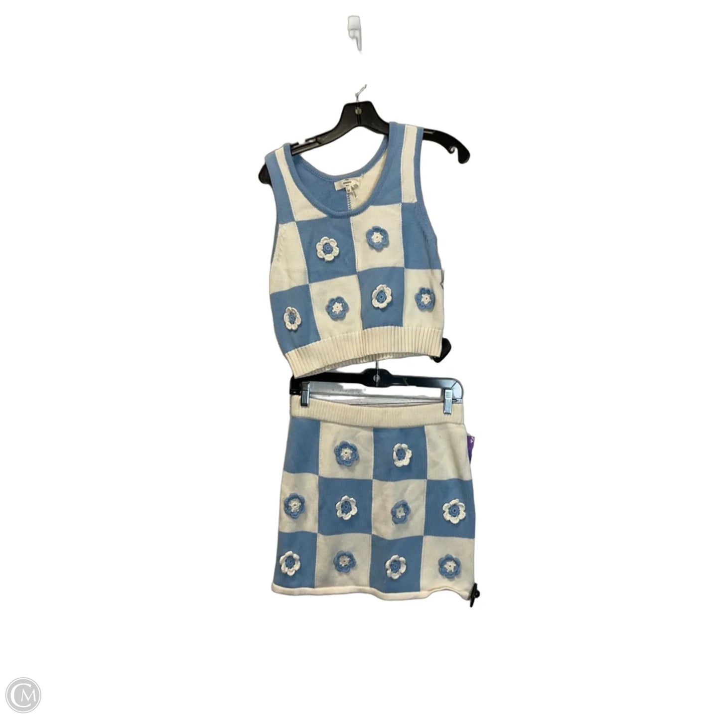 Skirt Set 2pc By Entro In Blue, Size: M