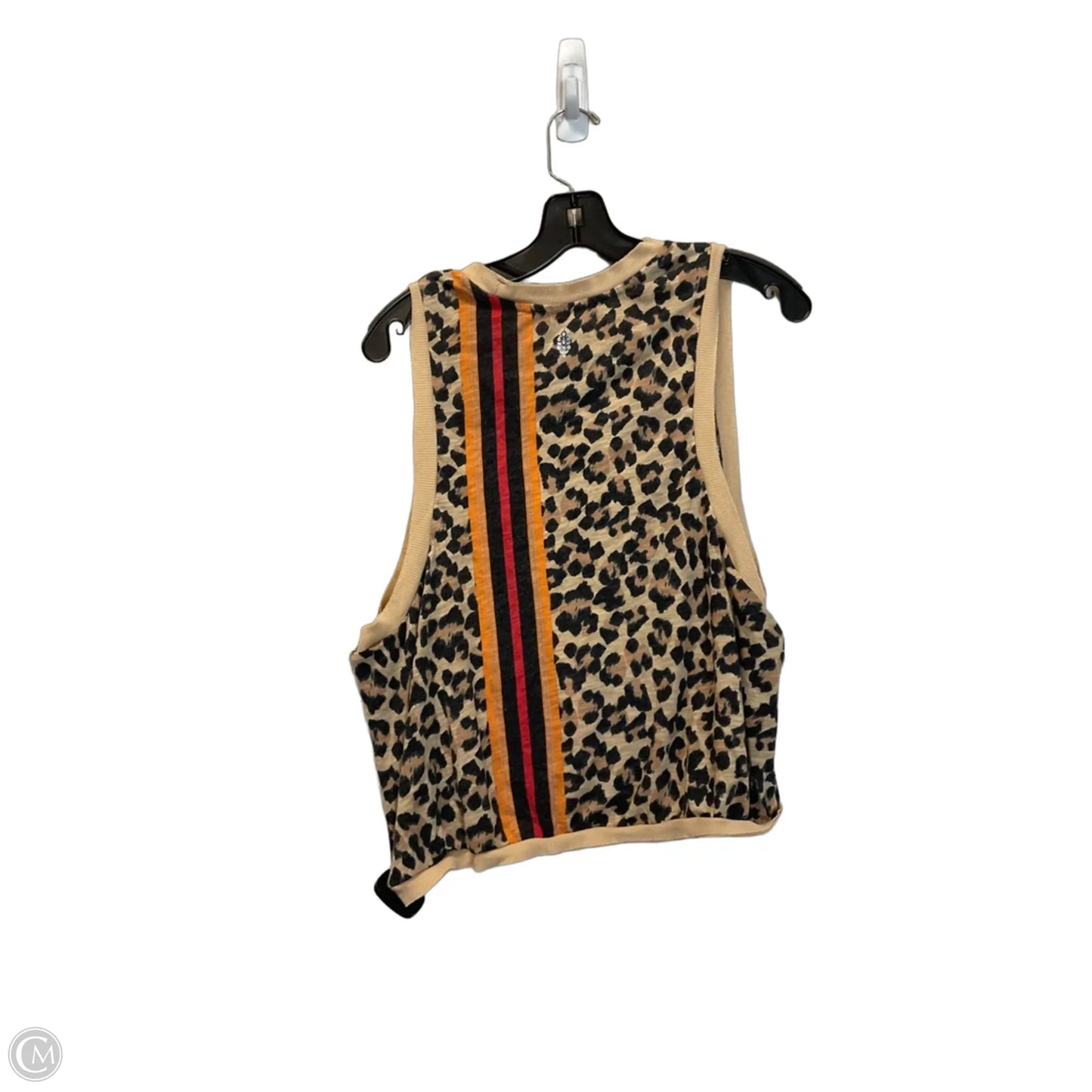 Top Sleeveless Basic By Free People In Animal Print, Size: M
