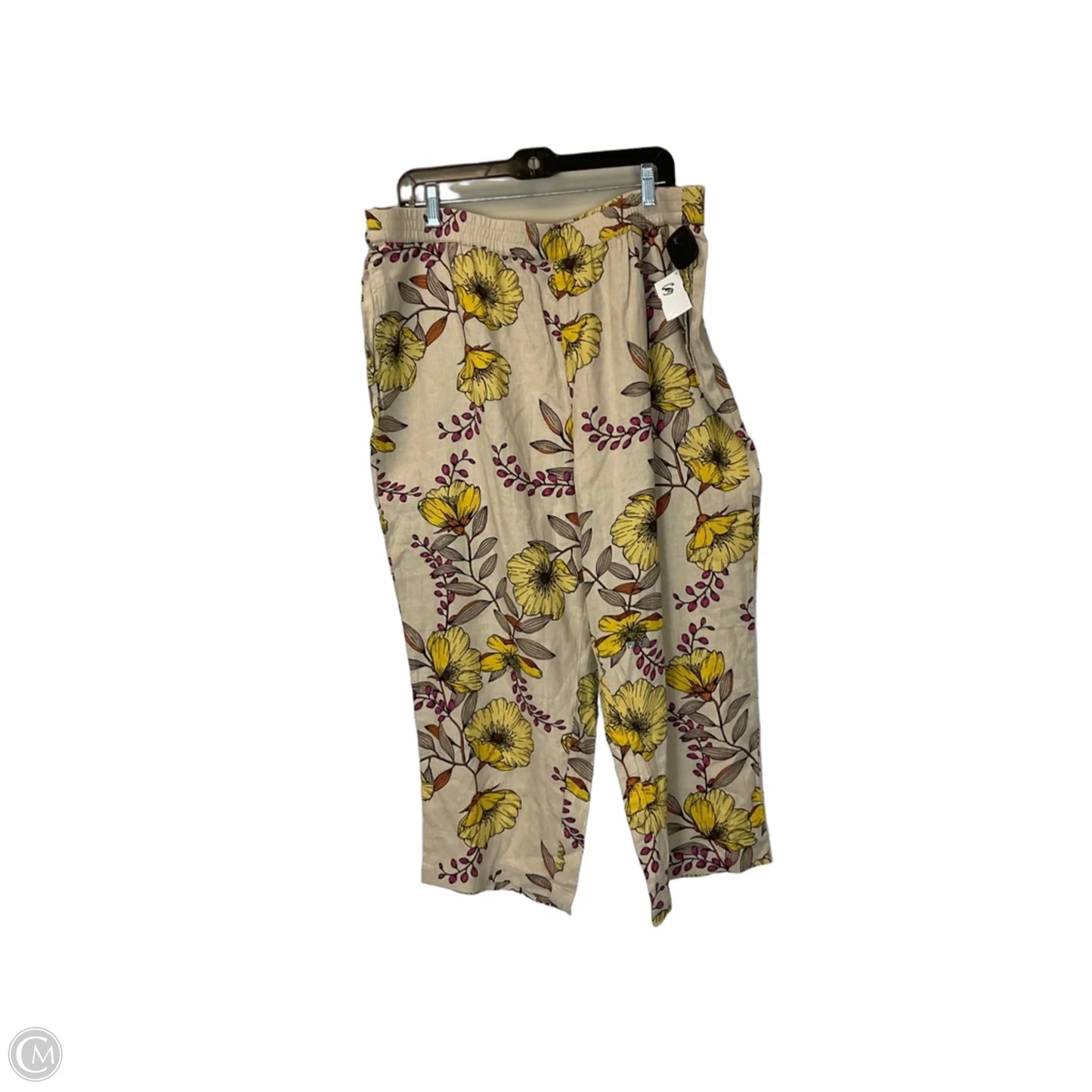 Pants Lounge By Susan Graver In Tan, Size: 1x