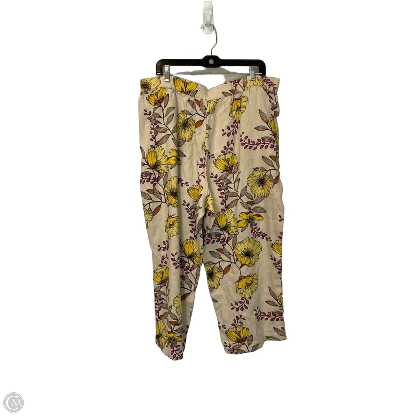 Pants Lounge By Susan Graver In Tan, Size: 1x