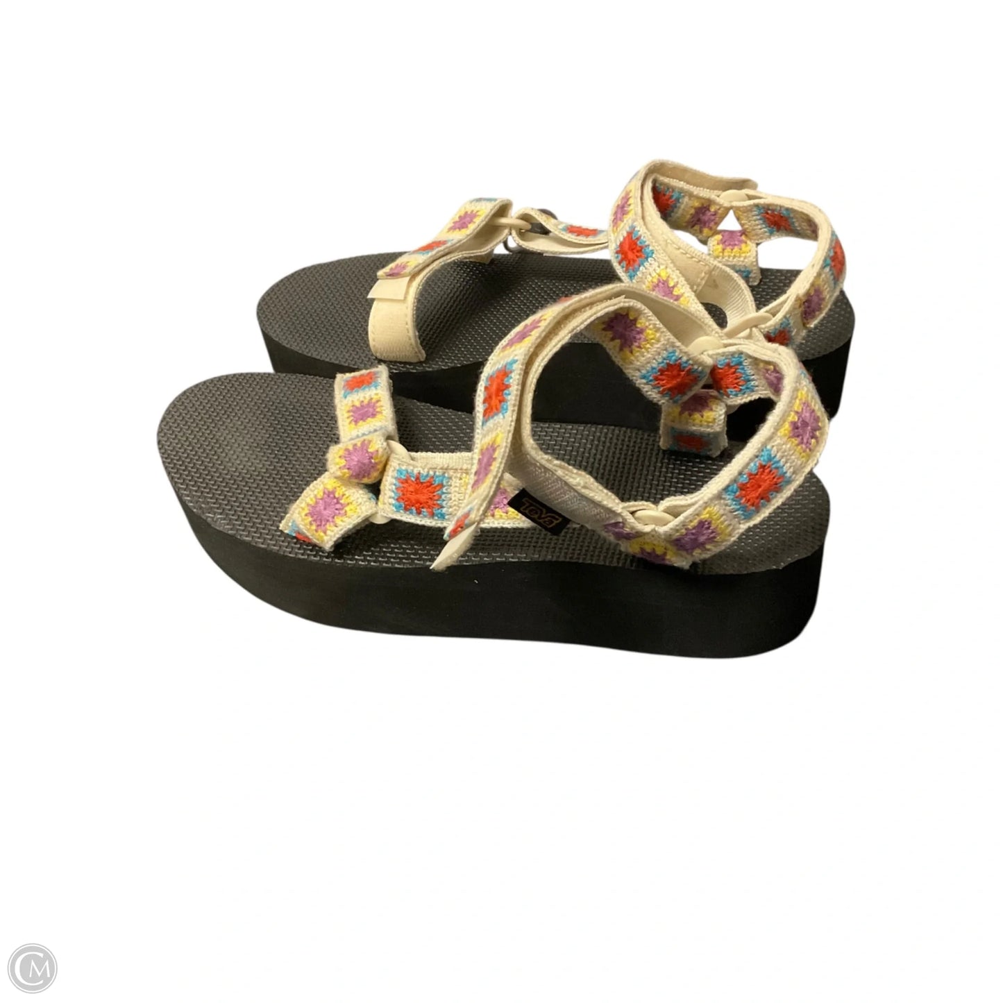 Sandals Heels Platform By Teva In Black, Size: 10
