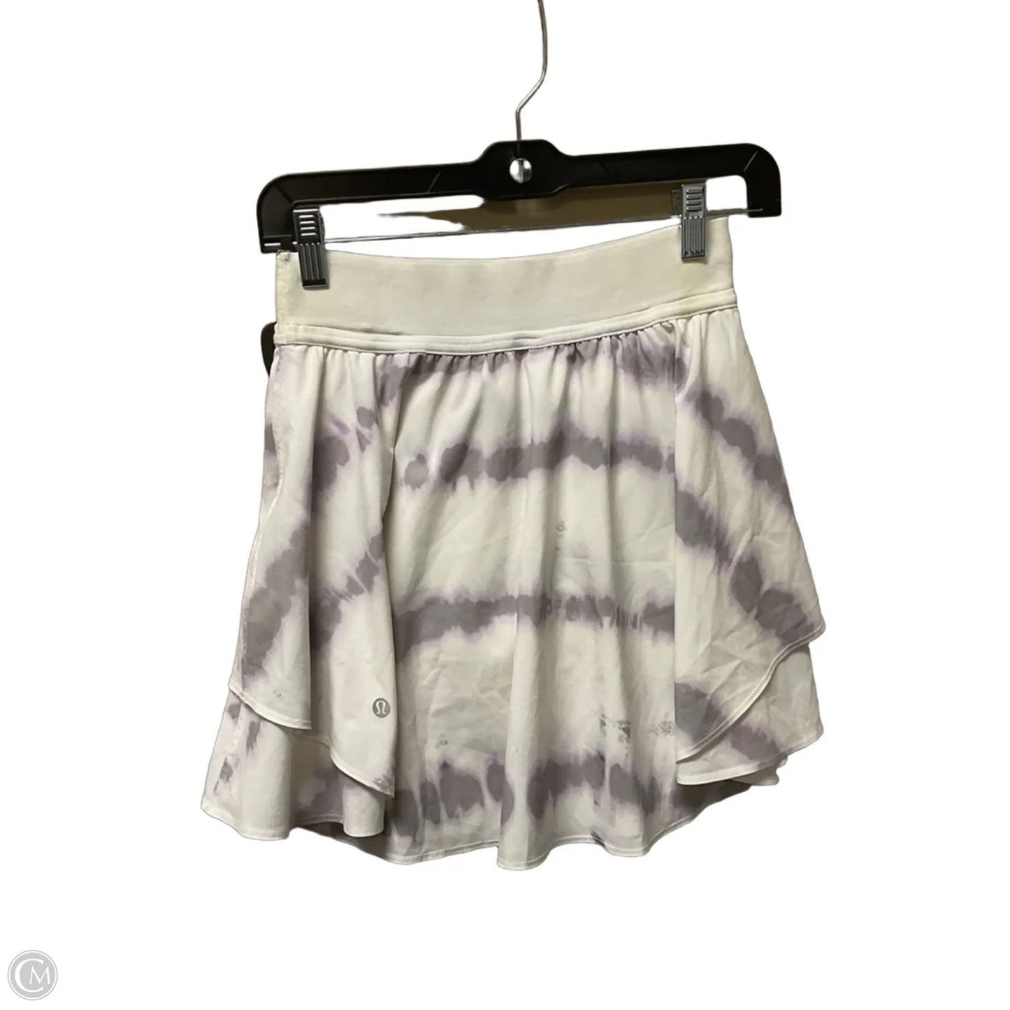 Athletic Skort By Lululemon In White, Size: 4