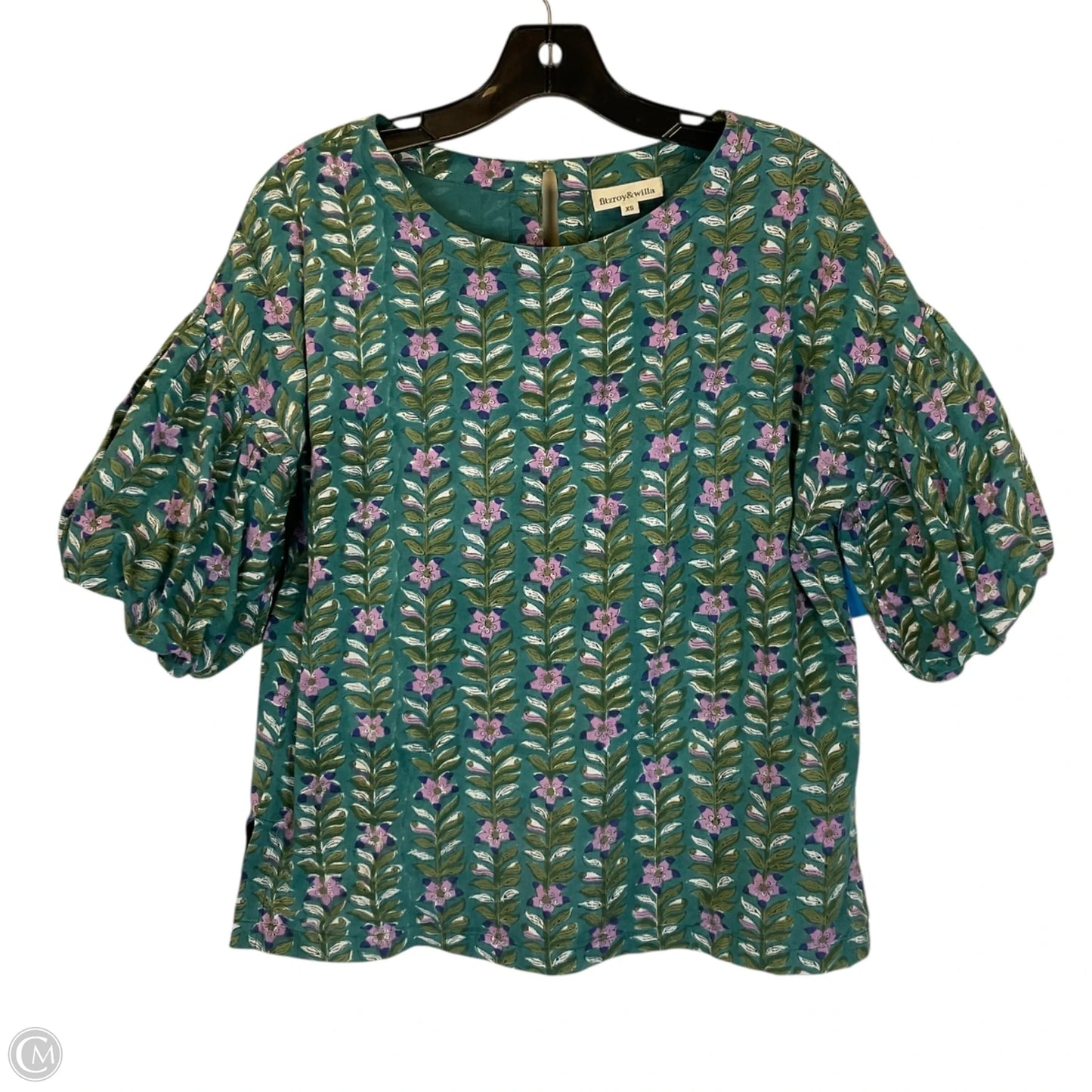 Top Short Sleeve By Clothes Mentor In Green, Size: Xs