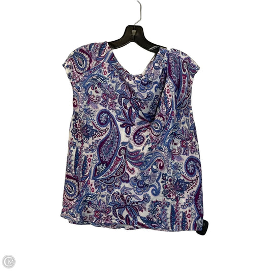 Top Sleeveless Basic By Talbots In Purple, Size: L
