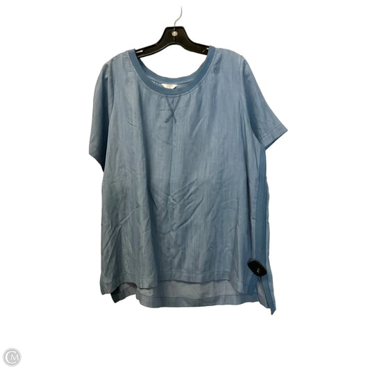Top Short Sleeve Basic By Crown And Ivy In Blue, Size: Xl
