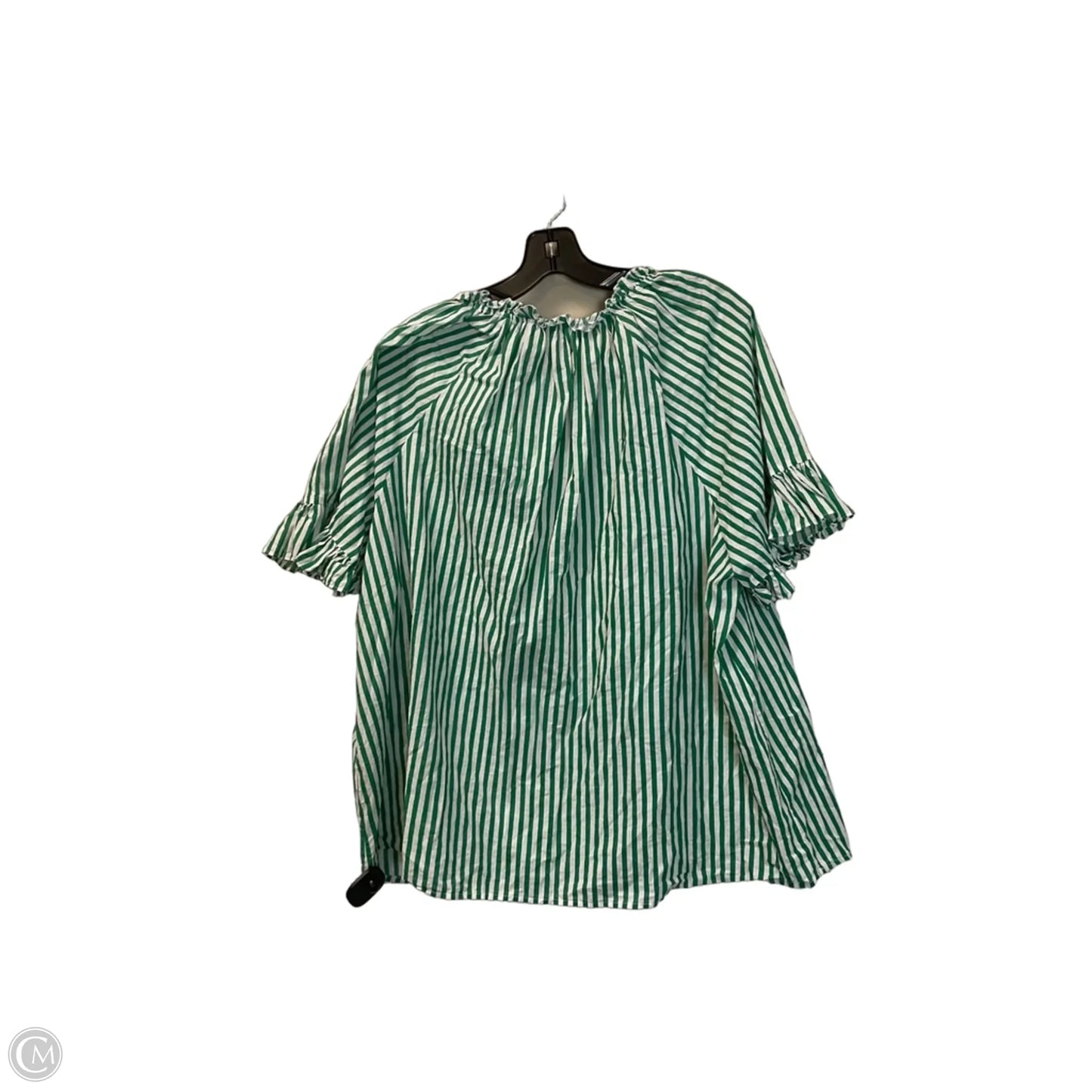 Top Short Sleeve Basic By Philosophy In Green, Size: 2x