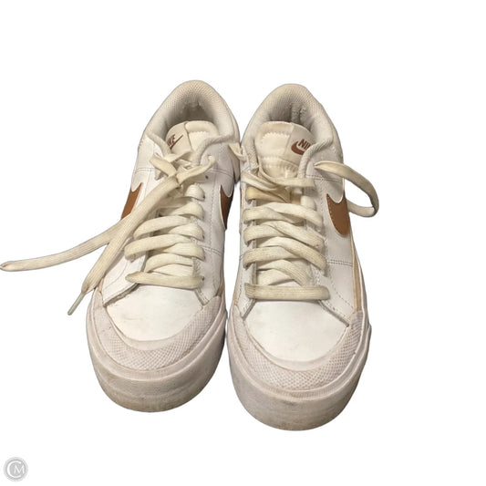 Shoes Athletic By Nike In Cream, Size: 6